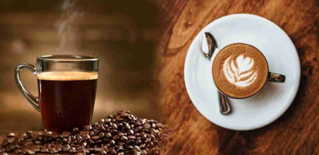 milk coffee vs black coffee